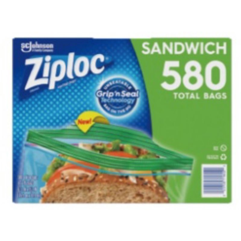 Ziploc 可封式三明治保鮮袋 拆售（ 1盒145入）