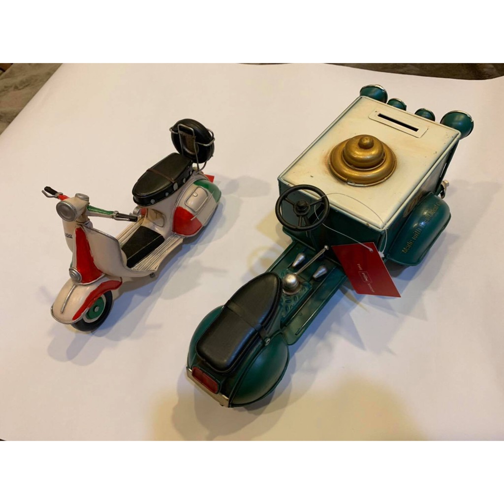 PiiN品東西家居 NOSTALGIA三色偉士牌 + JR冰淇淋車存錢筒