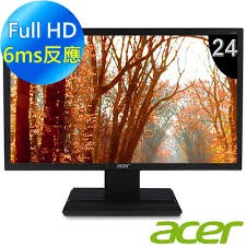 acer 宏碁 23.8" V246HL (VA LED) 1920X1080/VGA/DVI-D【二手出清】