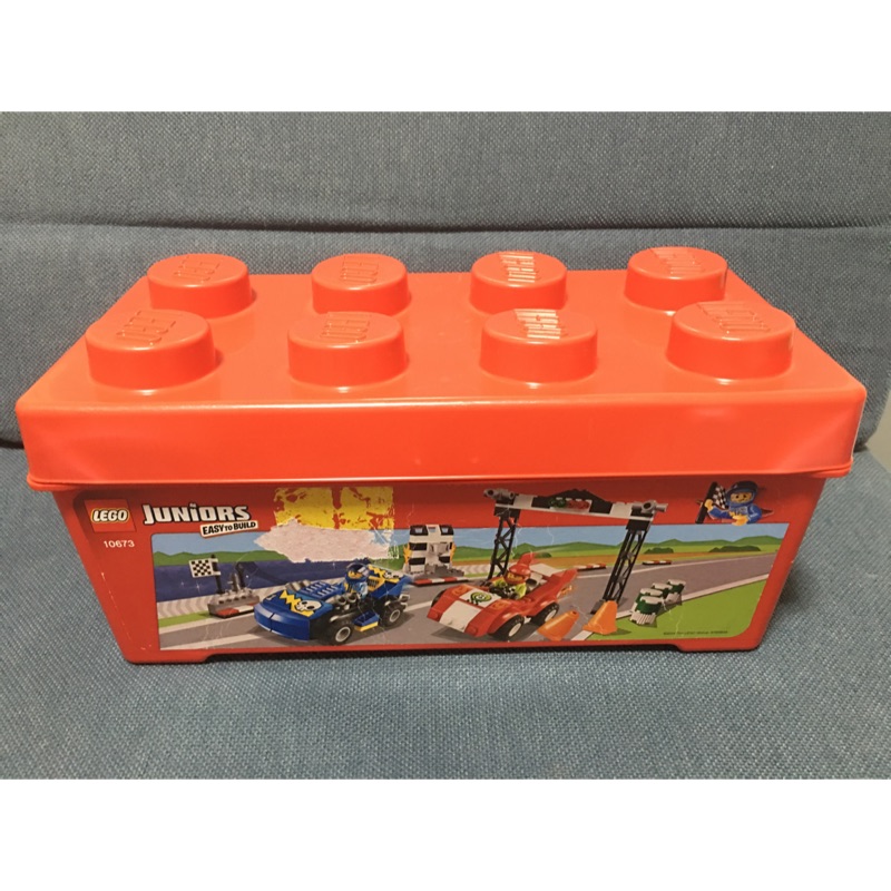 二手LEGO盒子 玩具箱 玩具盒 收納箱 紅色