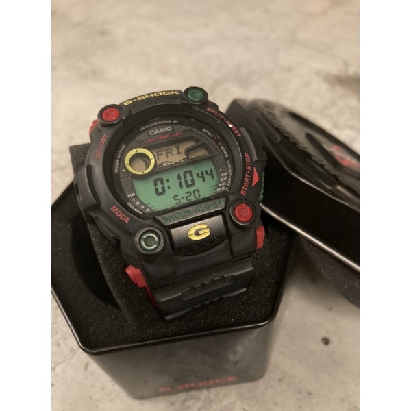 二手正品 隨便賣｜絕版停產 G-Shock 低調 雷鬼風格 Rastafarian系列 G-7900RF 防水200米