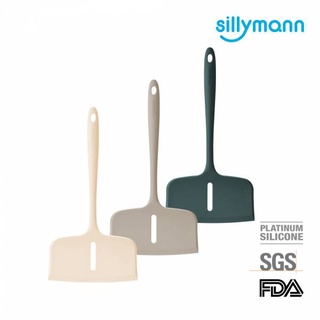 韓國 sillymann 100%鉑金矽膠寬版一體成型煎鏟