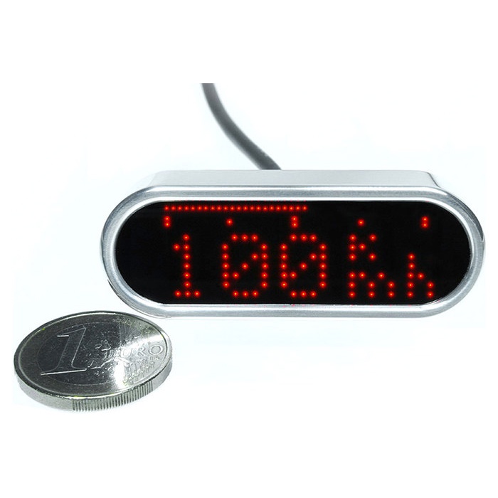 【德國Louis】Motogadget Mini迷你儀表 拋光金屬色LED數位重機改裝速度表時速表檔位表10034671