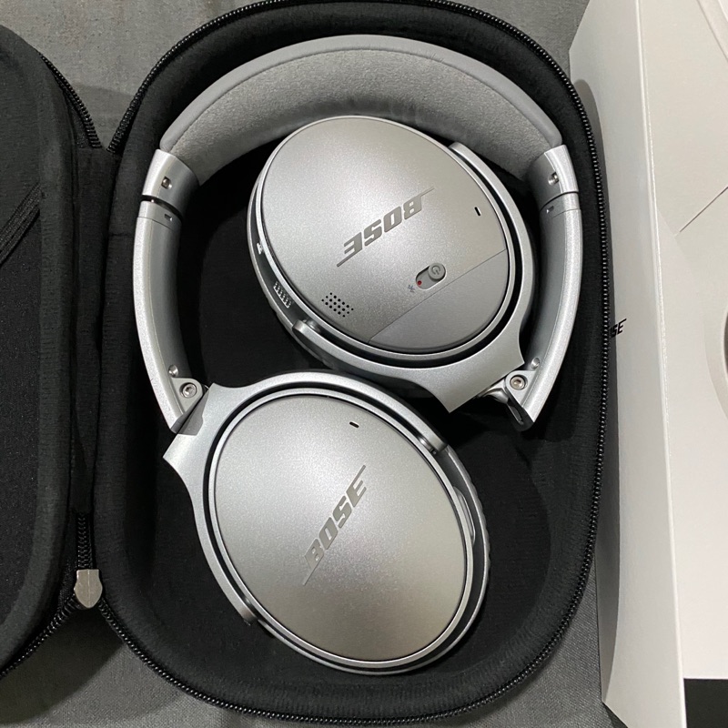 Bose quiet comfort 35銀色抗噪無線藍芽耳機