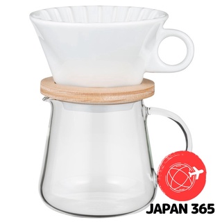 iwaki 耐熱玻璃 咖啡壺 咖啡濾杯 濾杯 套裝 SNOWTOP 400ml K9964-M【日本直送】