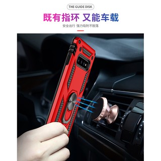 三星A8 2018 plus A6 手機殼磁吸指環支架殼防摔硬矽膠套軍士 A8+ A6+