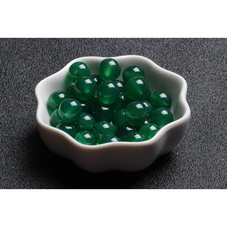 【花花世界珊瑚玉】 綠瑪瑙 散珠子 半成品 DIY 飾品 配件 水晶 材料 綠色瑪瑙