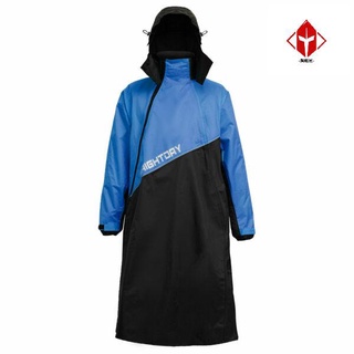 奧德蒙 Outperform 終結者II斜開雙拉鍊專利連身式雨衣 黑藍 雨衣 一件式 連身雨衣《淘帽屋》
