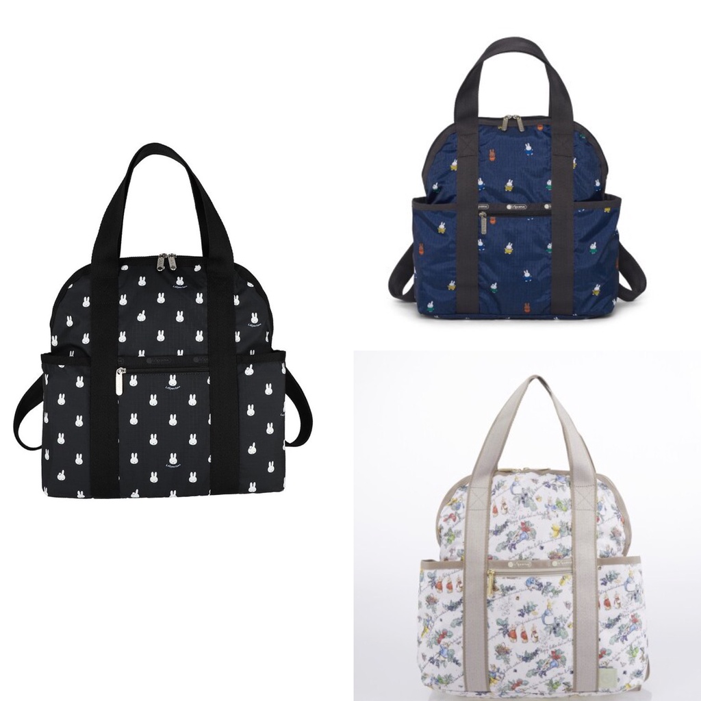 ♥ 小花日韓雜貨 ♥ LeSportsac 2442 兩用後背包可愛可手提-miffy、Peter Rabbit彼得兔