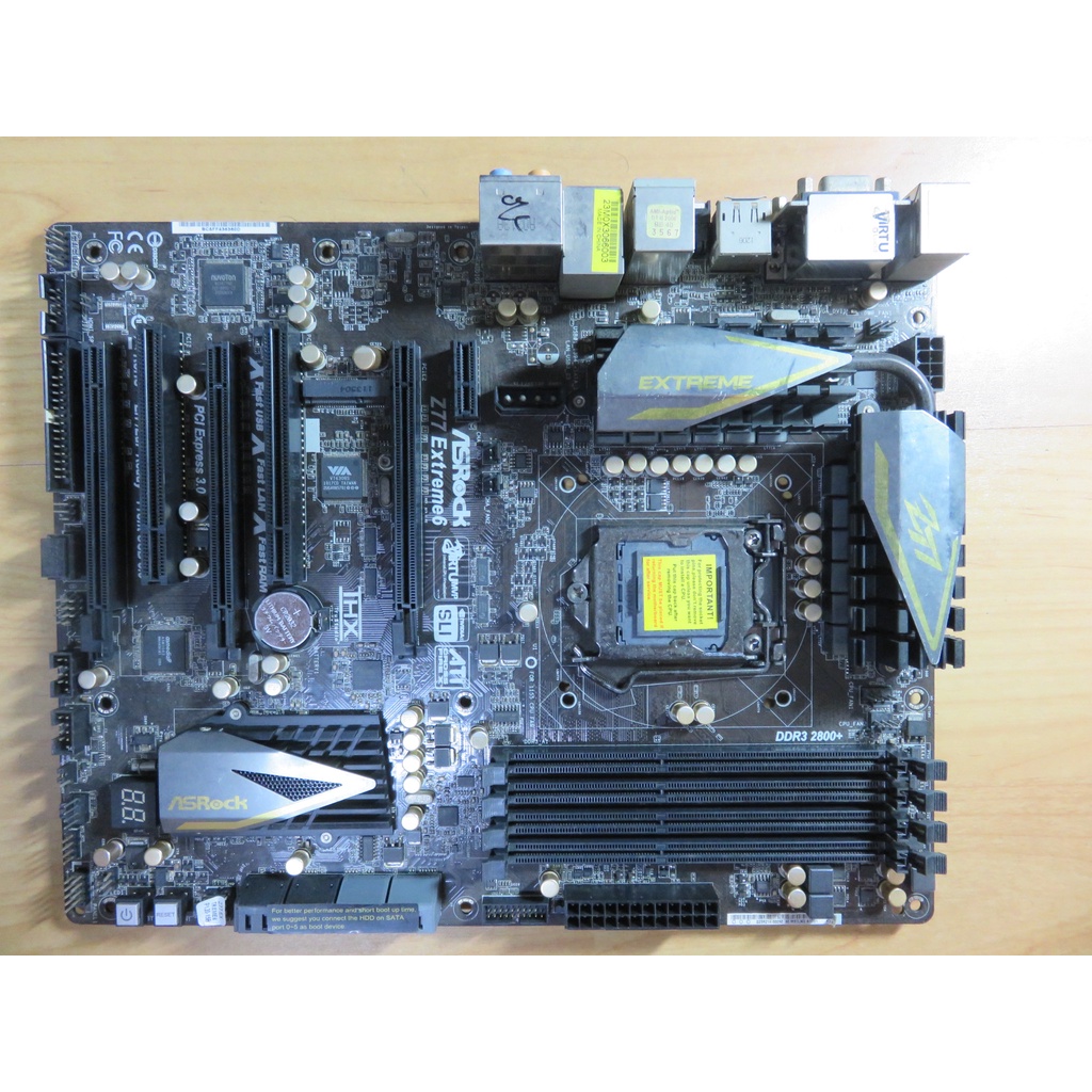 A.1155主機板-ASROCK/華擎Z77 Extreme6 雙通道 i7 i5 i3 高級金帽HDMI直購價3850