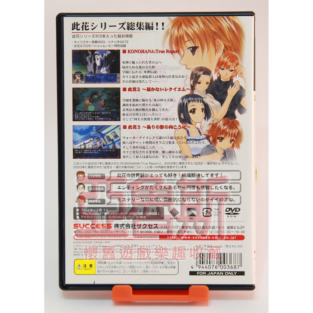 亞魯斯 Ps2 日版superlite 00 此花合集3個事件 中古商品 九成新收藏品 看圖看說明 蝦皮購物