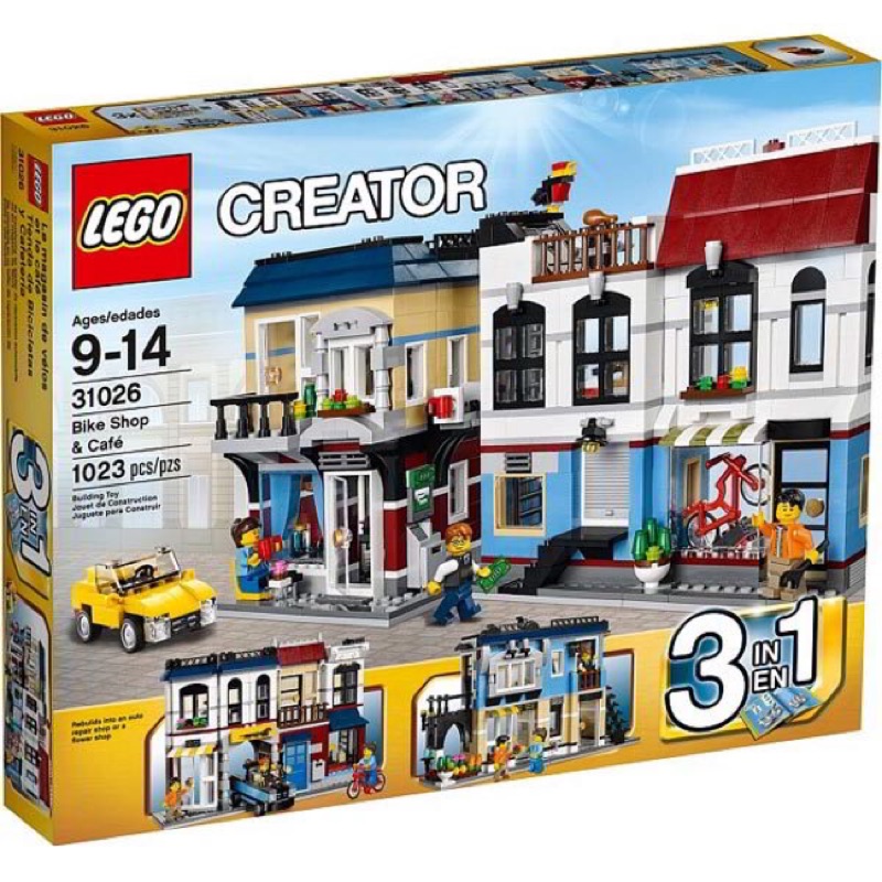 LEGO 31026 單車店與咖啡屋 樂高 全新未拆