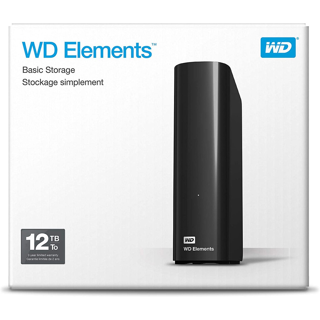 開發票2年保固 全新盒裝威騰WD Elements 12TB 3.5吋USB3.0行動硬碟 支援MAC 隨身硬碟外接硬碟