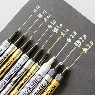 [優悅小鋪】日本櫻花油漆筆 白板筆彩色金屬簽字筆 白色記號筆傢俱描金筆