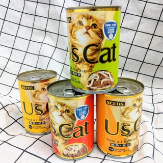 【狗狗巴士】SEEDS 惜時 US CAT 愛貓機能 鮪魚特大餐罐 400g 4種口味