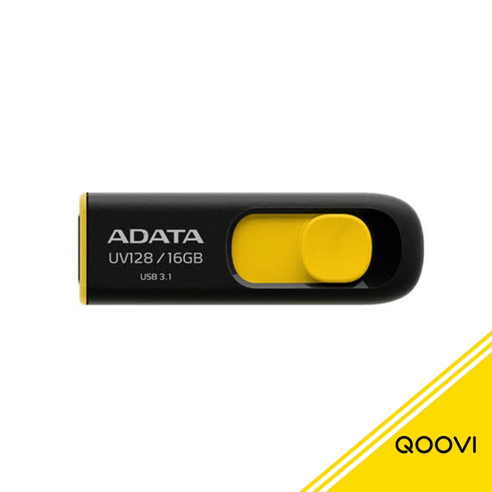 ADATA 威剛 UV128 16G USB 3.1 隨身碟-黑黃