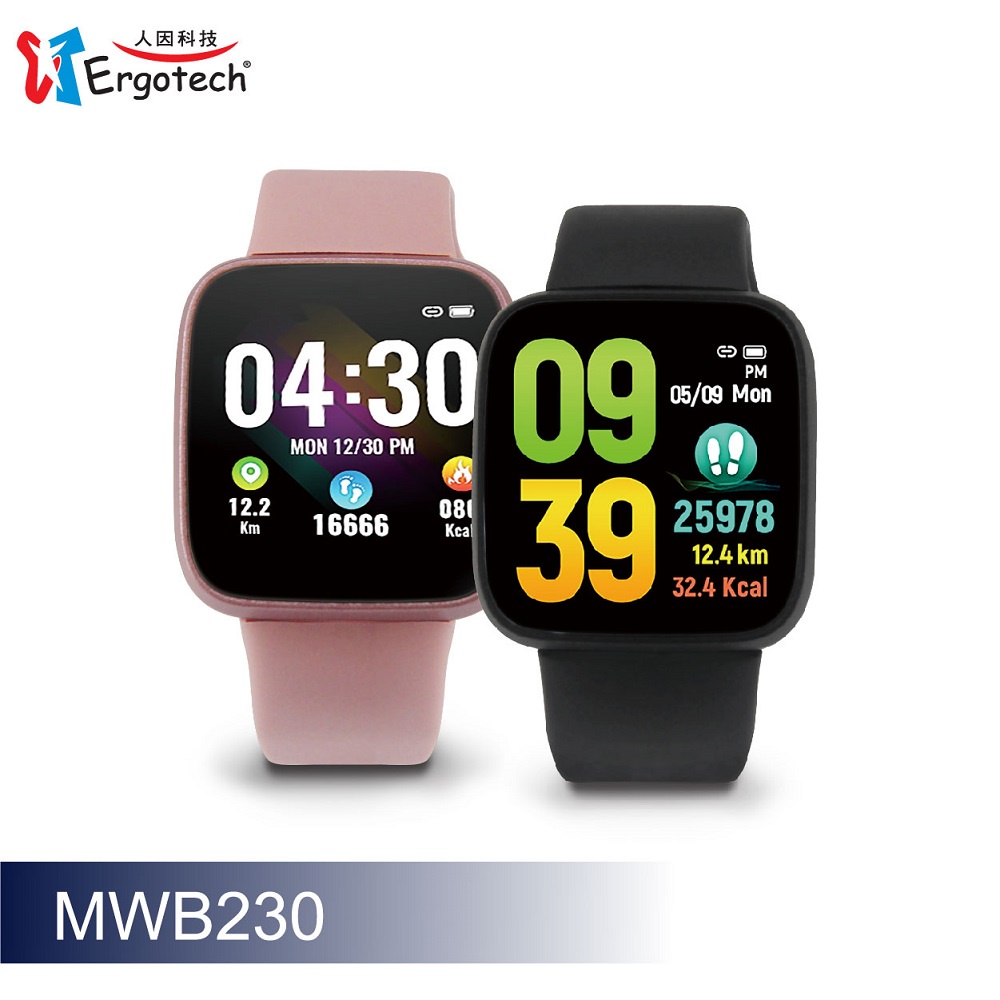 【台灣人因科技】人因科技 Ergotech MWB230 MWB232心率智慧監測運動手環 手錶 庫存出清價