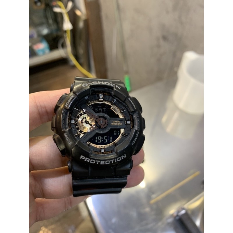 G-shock wr20bar 黑金霧面