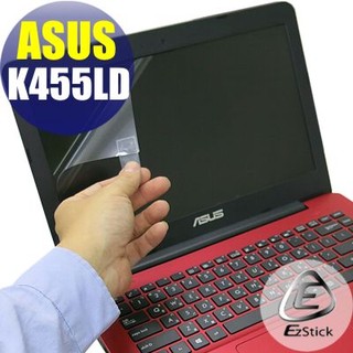 【EZstick】ASUS K455 K455L K455LD 靜電式筆電LCD液晶螢幕貼 (可選鏡面或霧面)