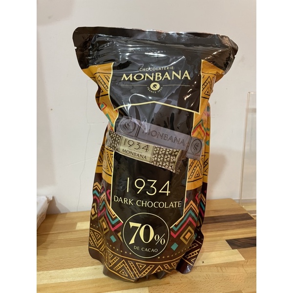 現貨散裝(20條) Monbana 1934 70% 迦納黑巧克力條（好市多）