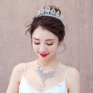 🎄TENTHOUSAND🎄珠寶套鏈 項鏈 耳環 套裝韓式婚紗配飾 首飾項鍊婚慶影樓飾品📣📣優質