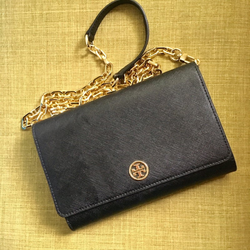 Tory Burch 經典防刮皮革鍊帶斜背包