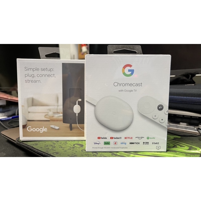 全新Google chromecast tv 4k 現貨