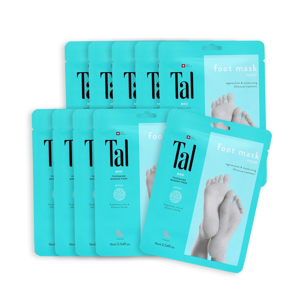 Tal FOOT 蒂愛麗 密集修護系列 修護足膜 10入組