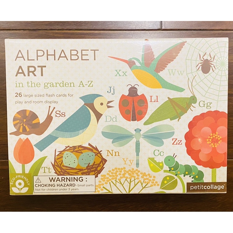 Petit Collage Alphabet Art英文學習圖卡閃卡