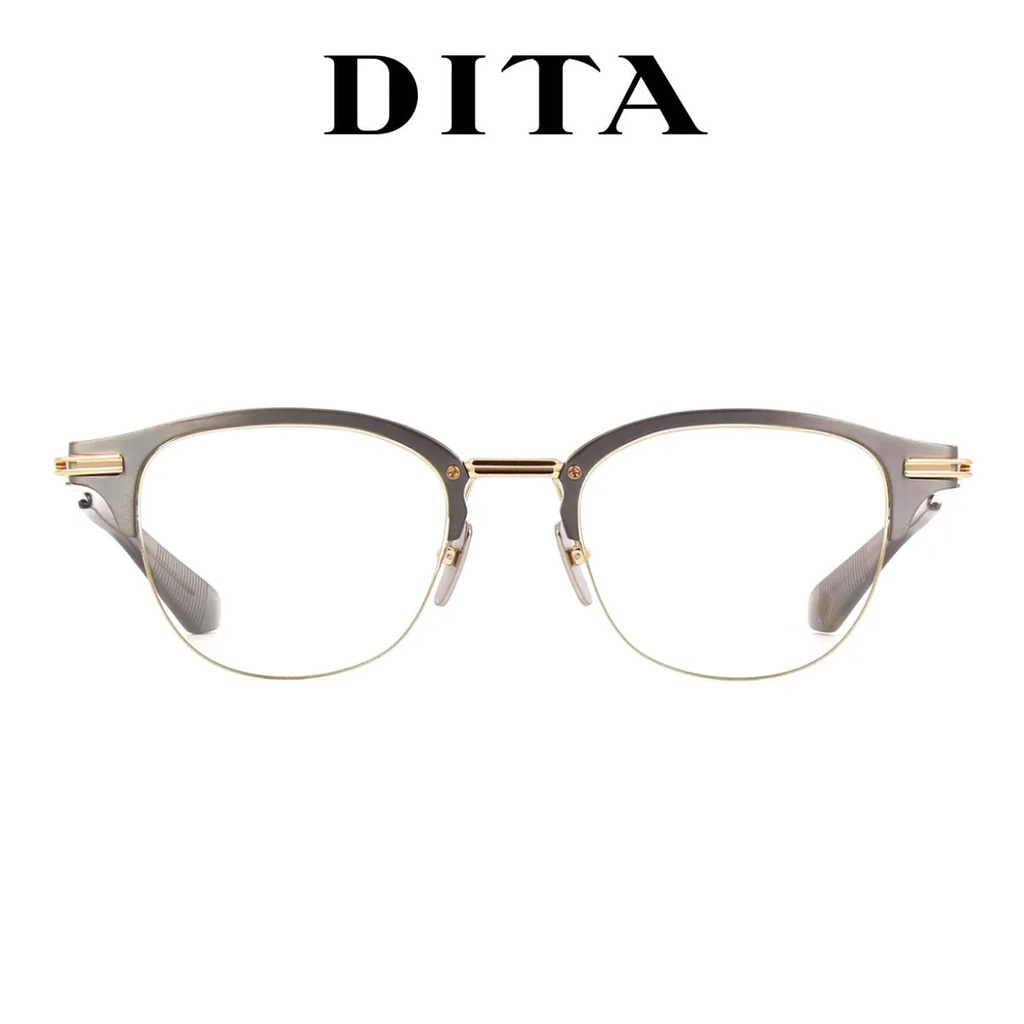 DITA 眼鏡 IAMBIC DTX143 A 02 SLV G0LD (灰/金) 鏡框 半框 日本手工 【原作眼鏡】