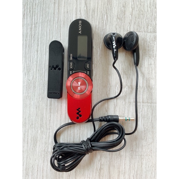 二手功能正常 已過保固 豔光紅款 Sony NWZ-B163F 4G MP3 隨身聽