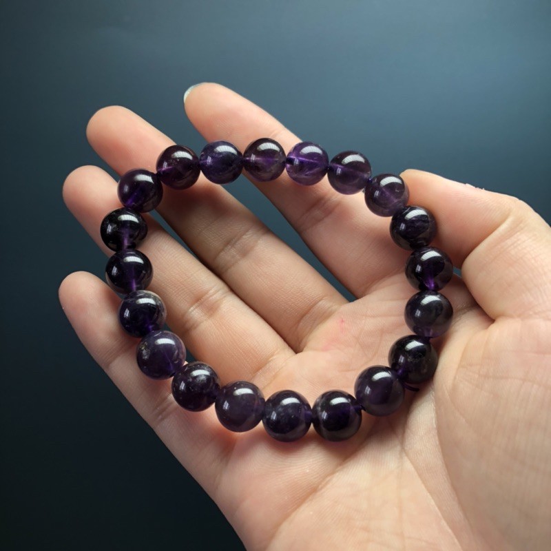 出清🔥烏拉圭紫水晶手串10mm 串珠DIY 手鍊 手珠