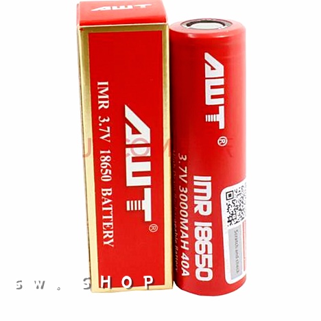 Sw Shop 電池 Mit Vape 紅皮 黑皮awt 40a Imr 18650動力電池超高容量電池 蝦皮購物
