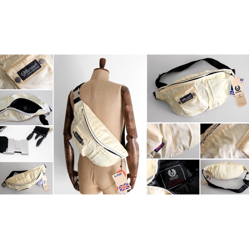 90s Authentic Belstaff Shoulder Bag / 側背腰背兩用撥水面料包