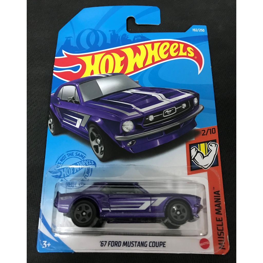 風火輪 hot wheels 67 福特 ford 野馬 mustang 雙門 coupe 紫色 普卡