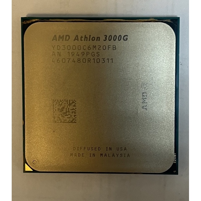 賣二手AMD 3000G AM4 3.5GHz 雙核心 CPU