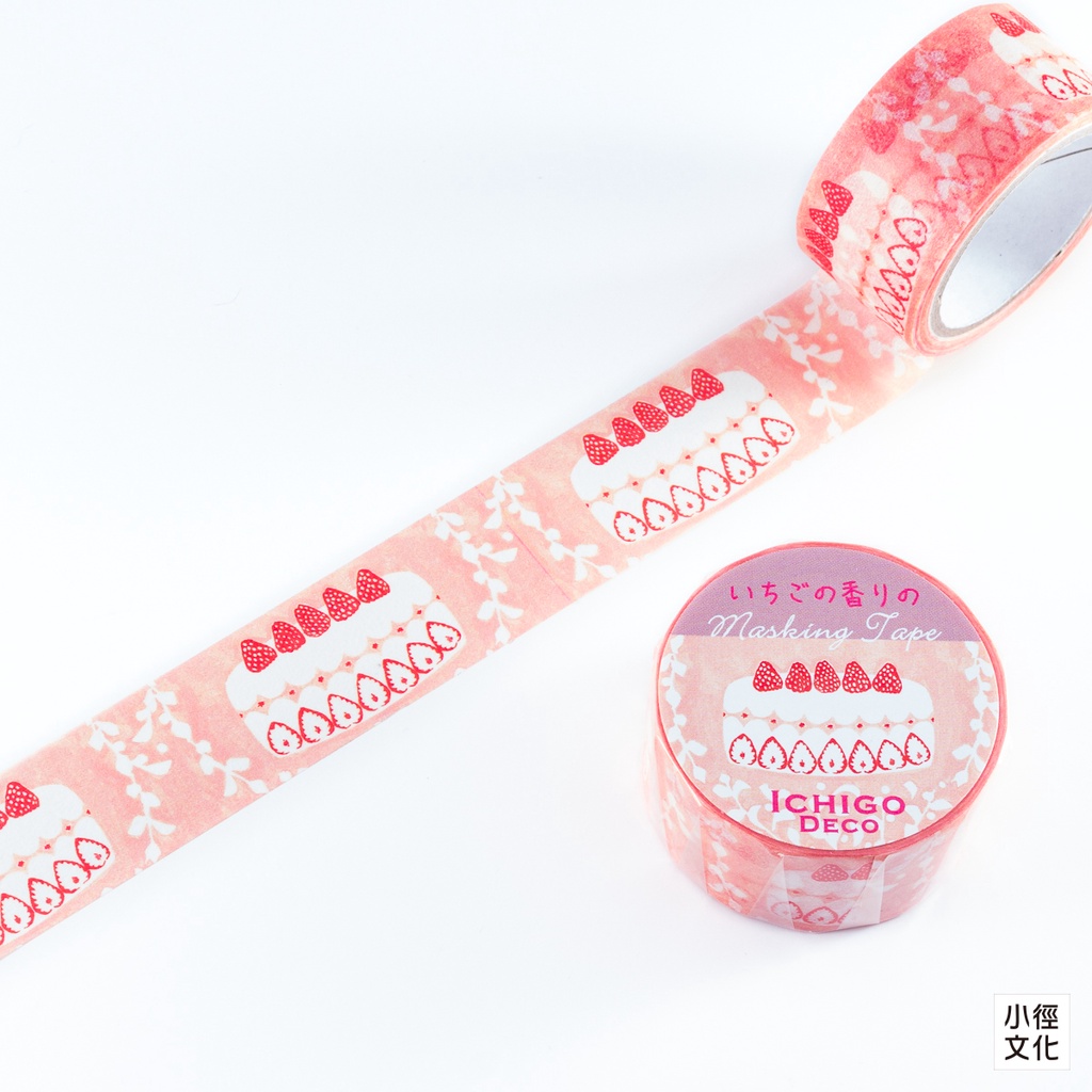 点と線模様製作所 x Ichigo Deco 原創和紙膠帶 - 草莓蛋糕 ( 1000122768 )