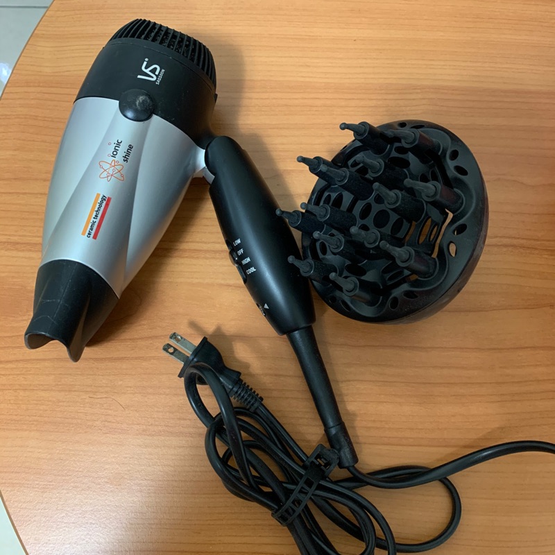沙宣負離子陶瓷折疊吹風機附烘罩