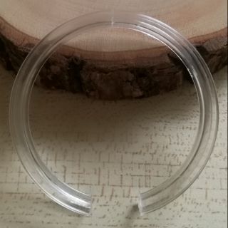 圓形手串手珠展示環 圓環手鐲環 塑料透明水晶翡翠珠寶手鏈手鐲玉鐲展示環