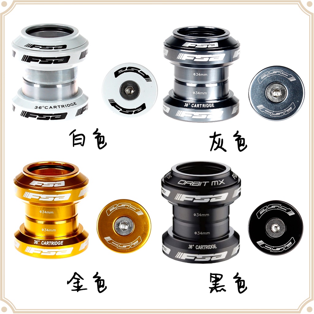 FSA Orbit MX 1.1/8 Threadless Headset In White - Foto 10