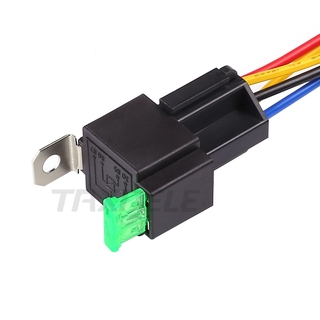 1 件/套汽車保險絲開/關繼電器 DC12V 30A 4 針電子繼電器汽車汽車繼電器帶保險膜汽車保險絲