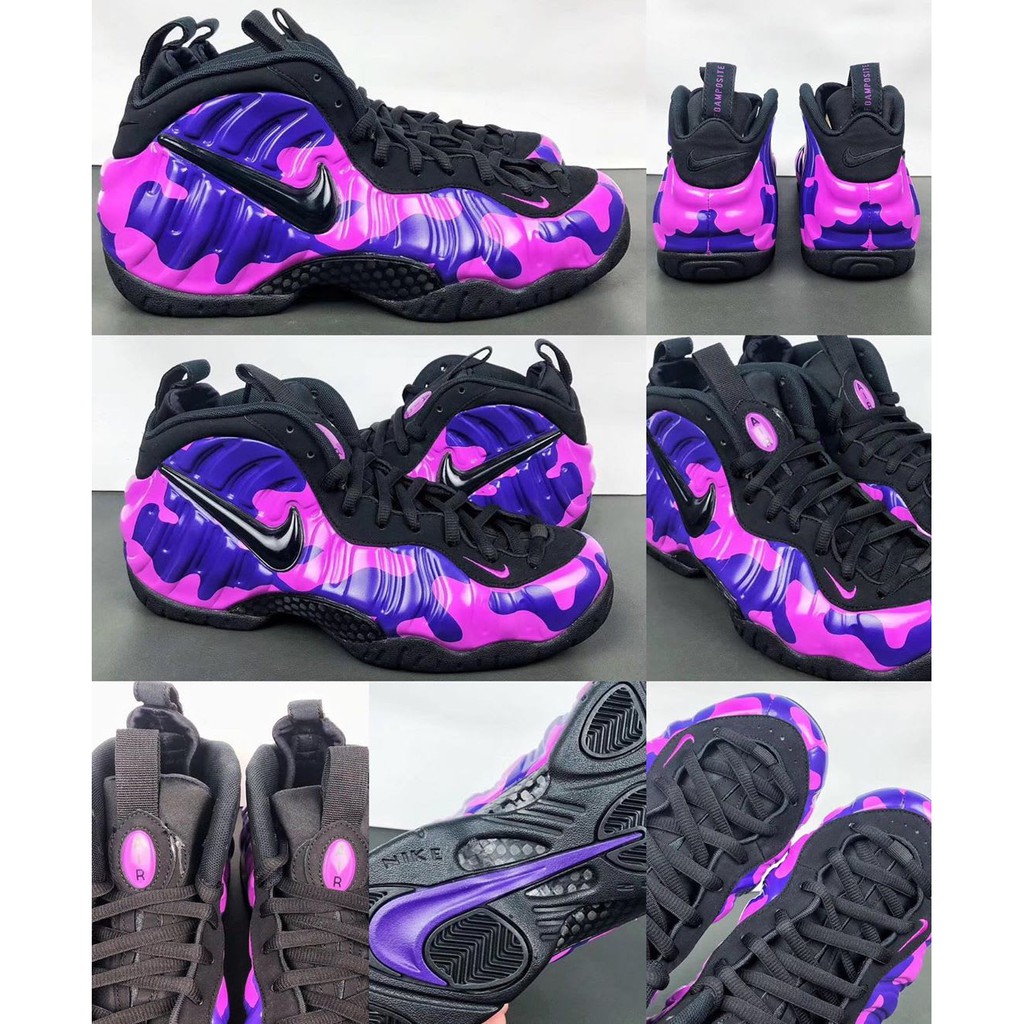 black and white camo foamposites