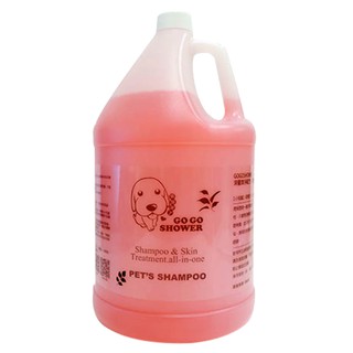 GOGOSHOWER 加強潔淨寵物沐浴乳 義大利進口 1加侖(3750 ml) 贈稀釋瓶