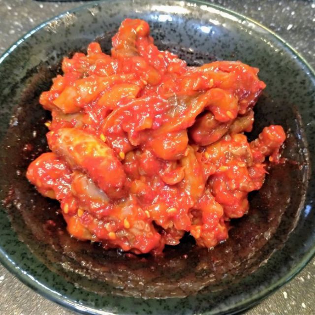 韓國小菜現貨生醃魷魚 現貨生醃章魚1公斤裝泡菜魷魚泡菜章魚