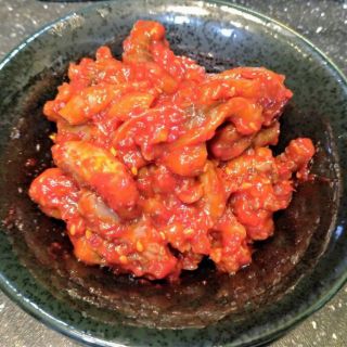 韓國小菜現貨生醃魷魚 現貨生醃章魚1公斤裝泡菜魷魚泡菜章魚