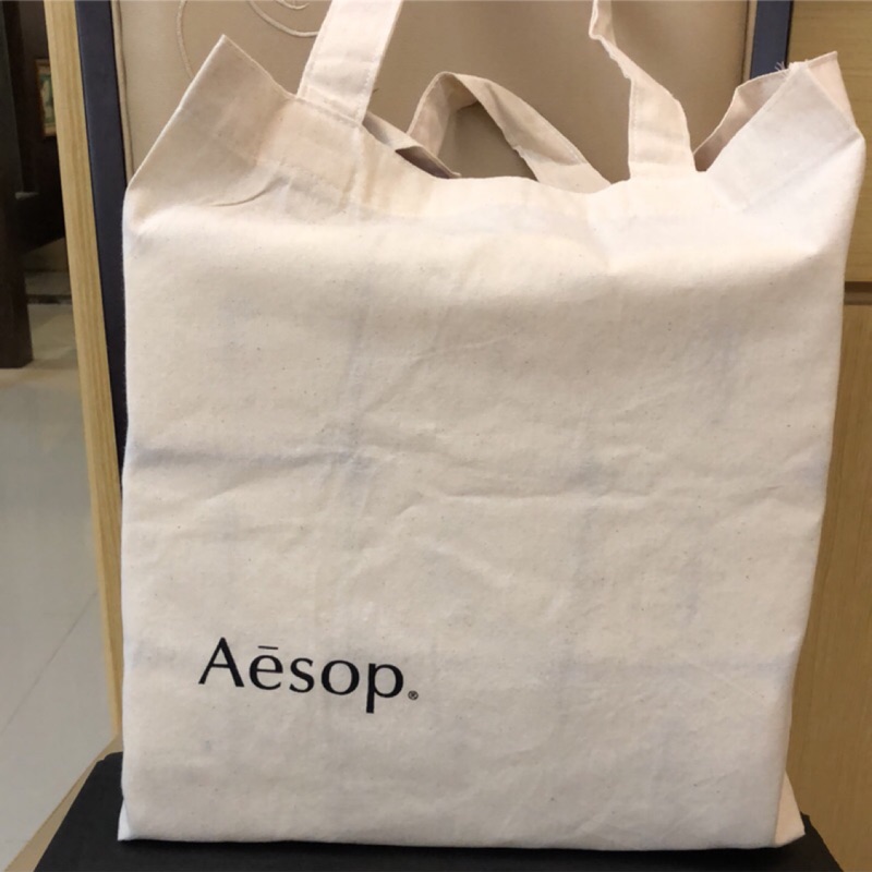 【柴媽黑白賣】Aesop 購物袋 環保袋 棉麻袋