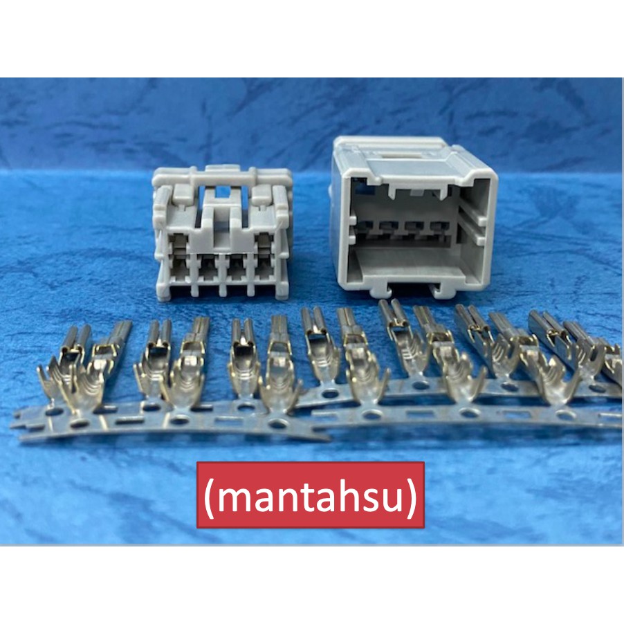 (mantahsu)6P Honda/Mazda 尾燈或內裝應用 090 型 6孔非防水公母端連接器+公母端端子