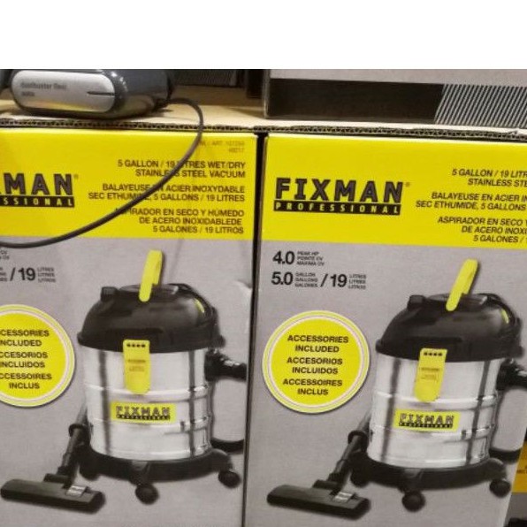 好市多Fixman 乾濕兩用吸塵器（全新品）,另有販售集塵袋