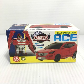 【HAHA小站】CK32585 麗嬰 韓國 CARBOT MINI 迷你 衝鋒戰士 ACE 艾斯 小汽車 變形 機器人