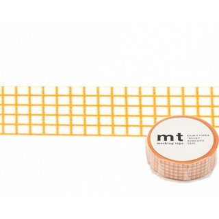 mt日本紙膠帶masking tape 方眼桔橘MT01D394
